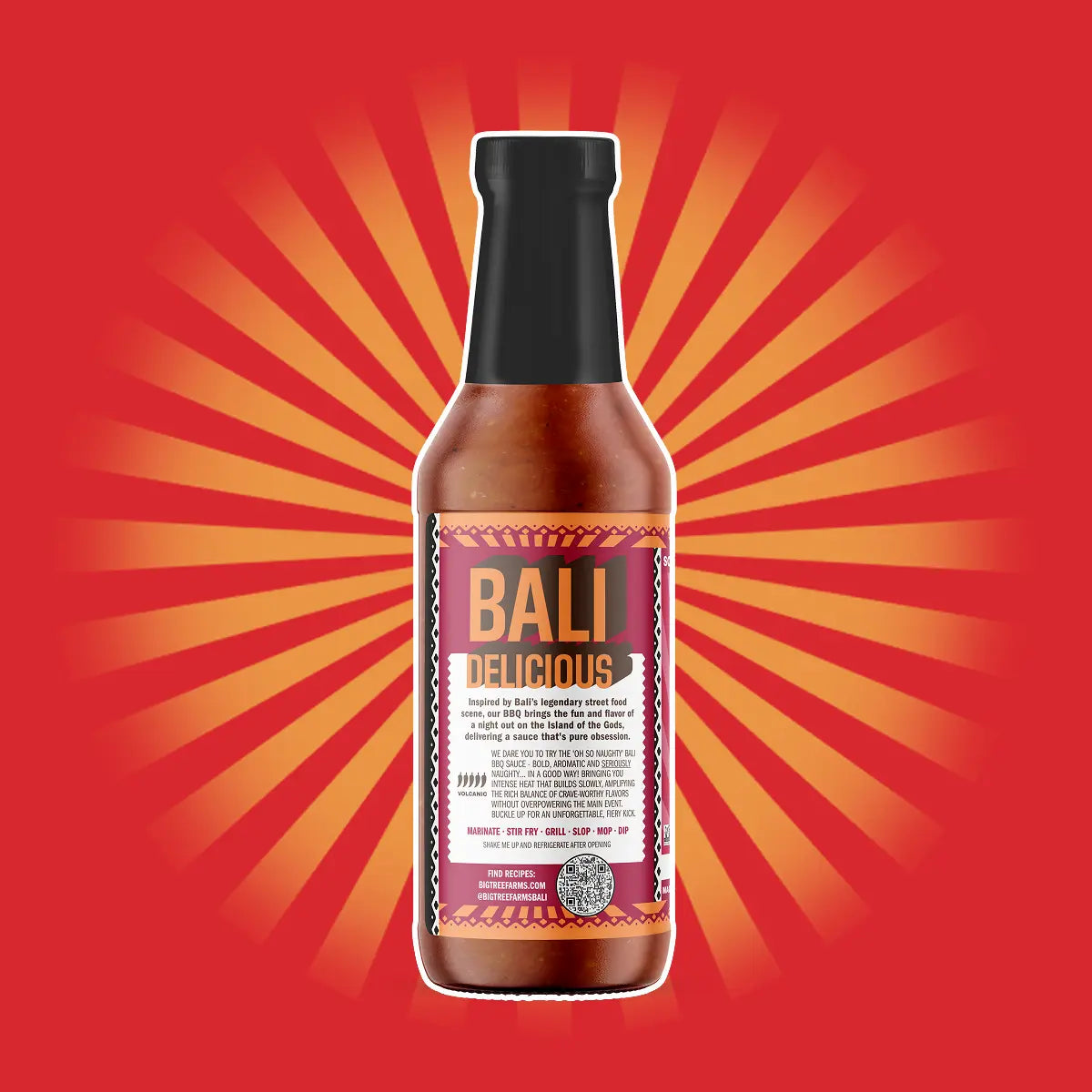 BIG TREE FARMS - BBQ SAUCE - VOLCANIC OH SO NAUGHTY - 3