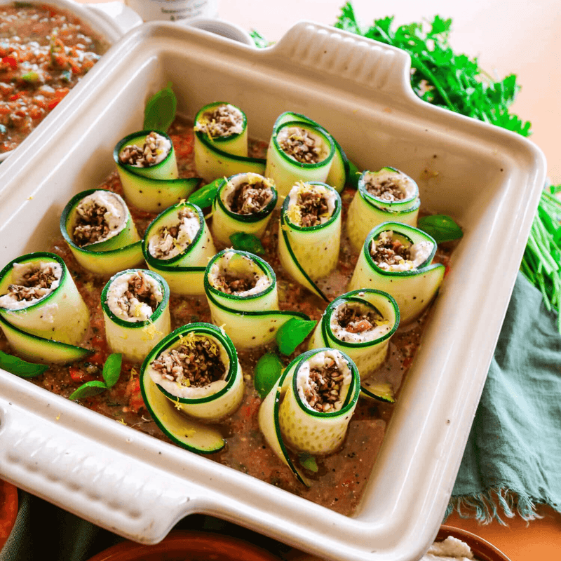 Raw Lasagna Roll-Ups