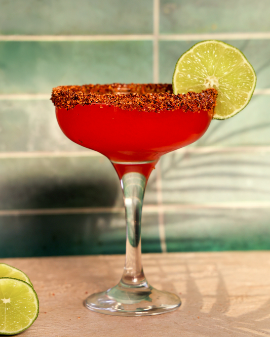 Watermelon Margarita with Homemade Tajin