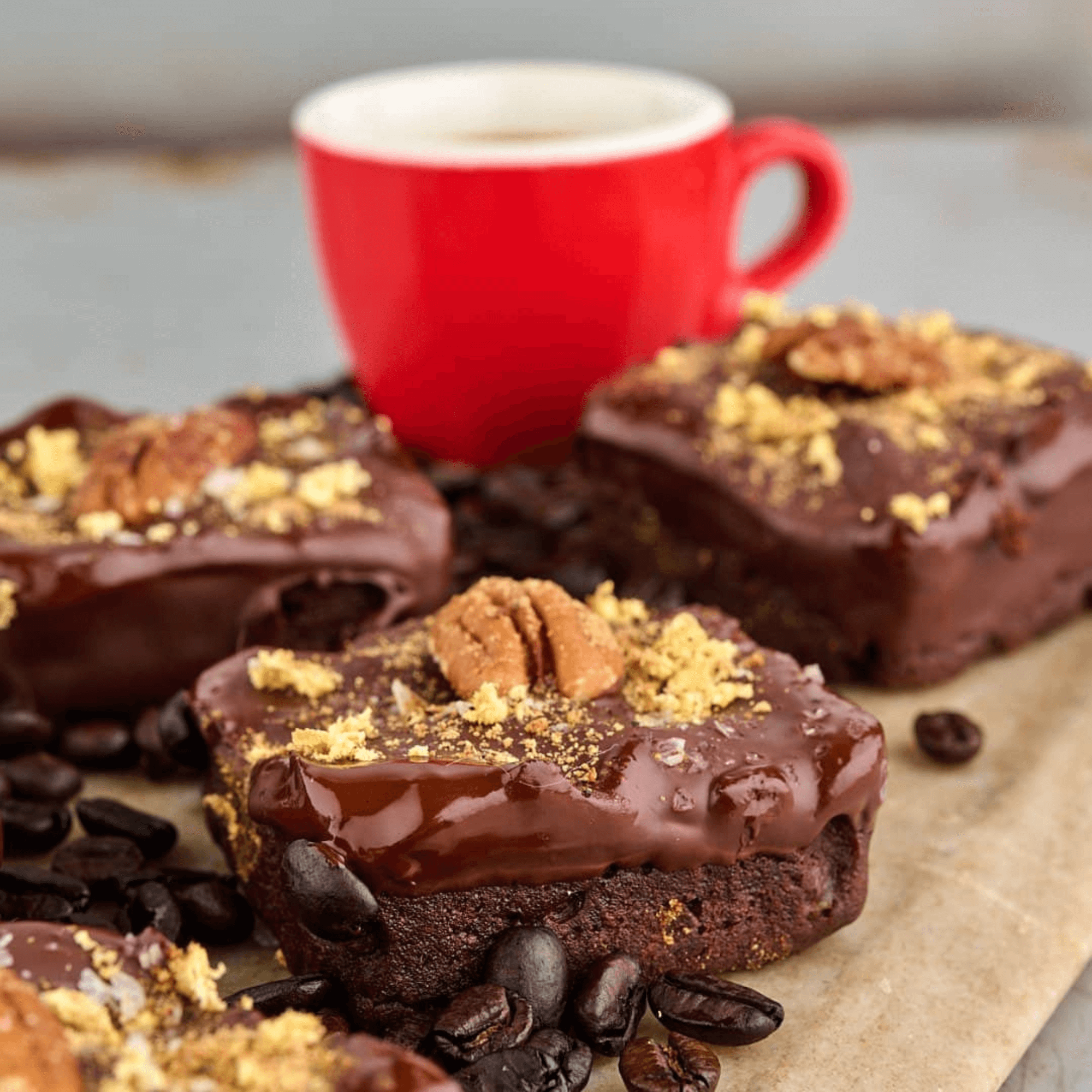 Chai-Laced Flourless Fudge Brownies