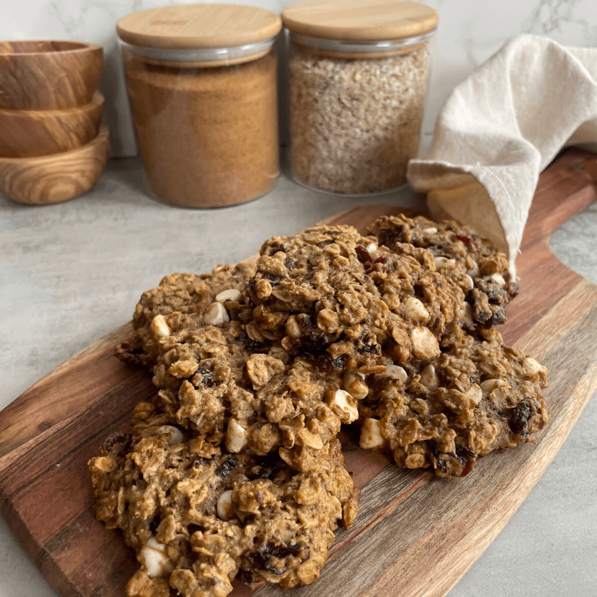 Cranberry & White Chocolate Chip Oatmeal Cookies