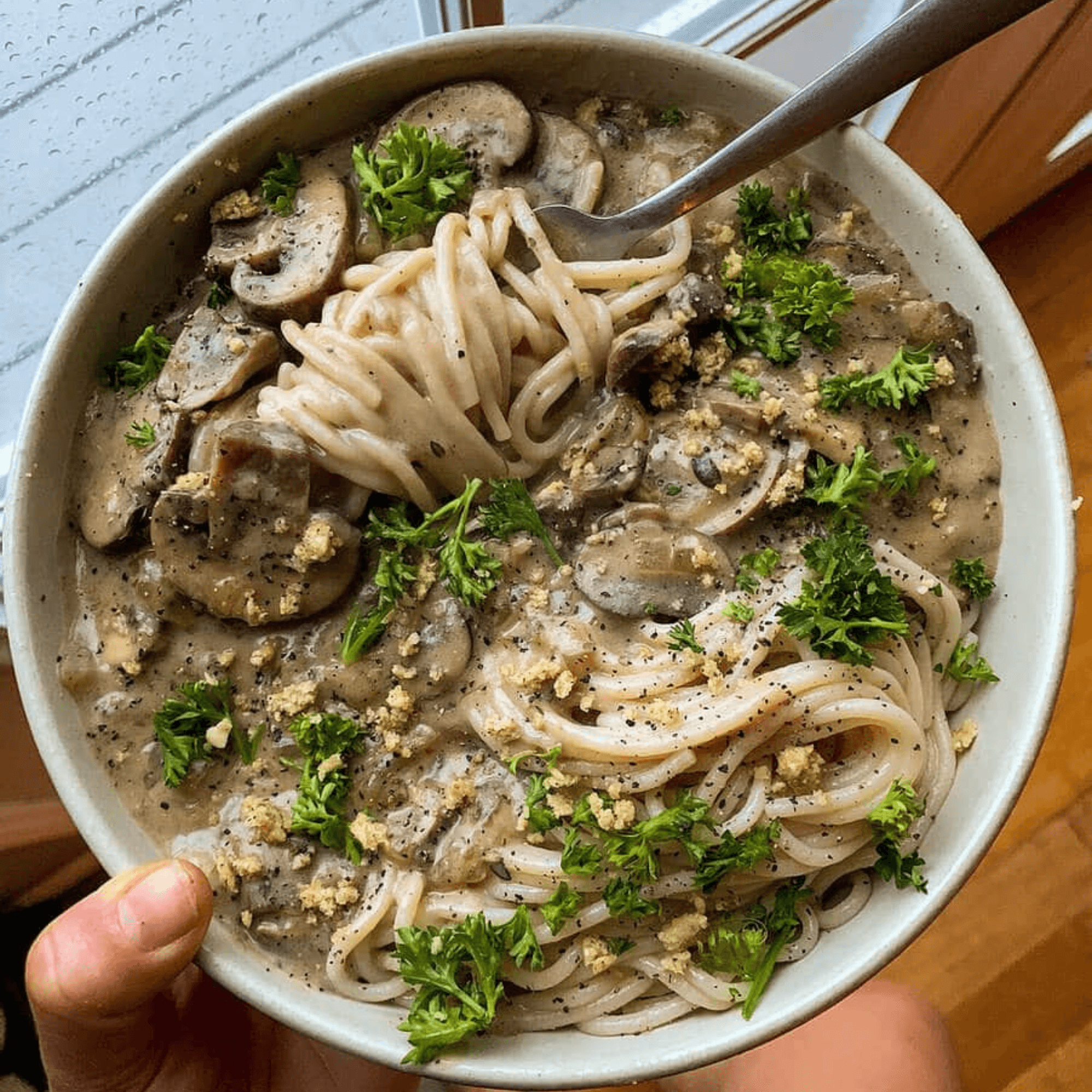 Creamy Mushroom Stroganoff