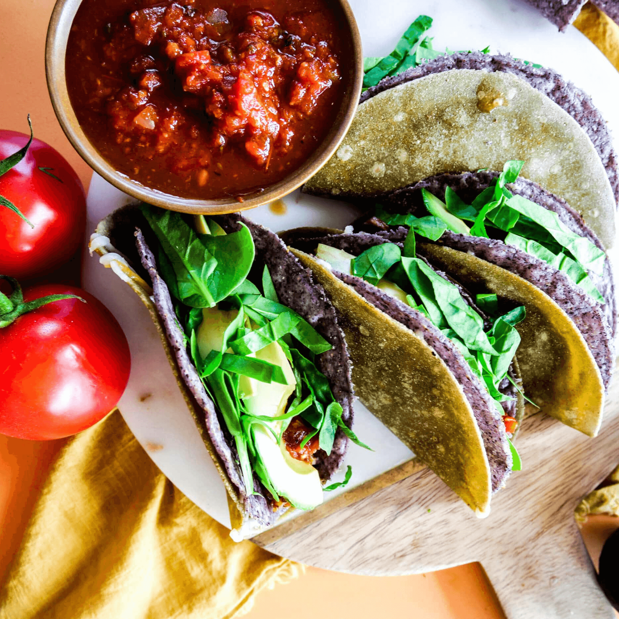 Vegan Cheesy Crunch Tacos