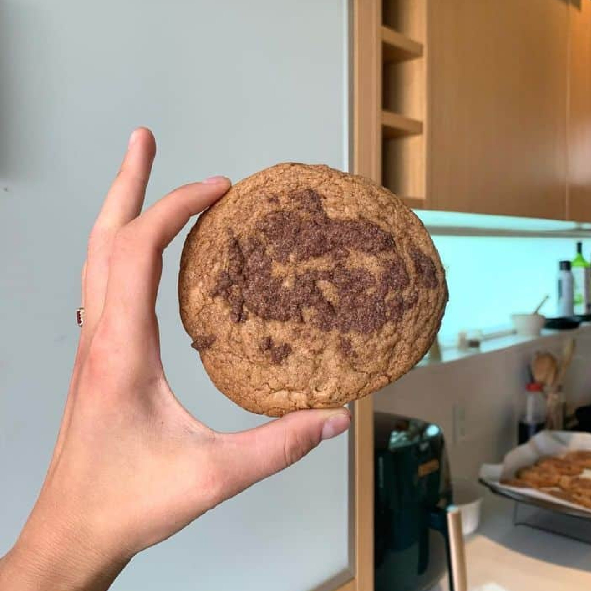 Giant Cinnamon Crumble Cookies