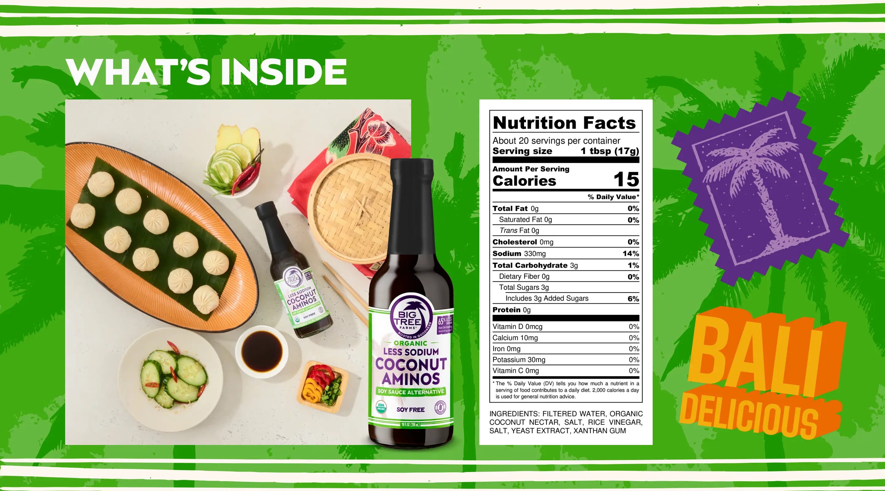 Big Tree Farms - Nutrition Facts - Aminos Less Sodium - Desktop