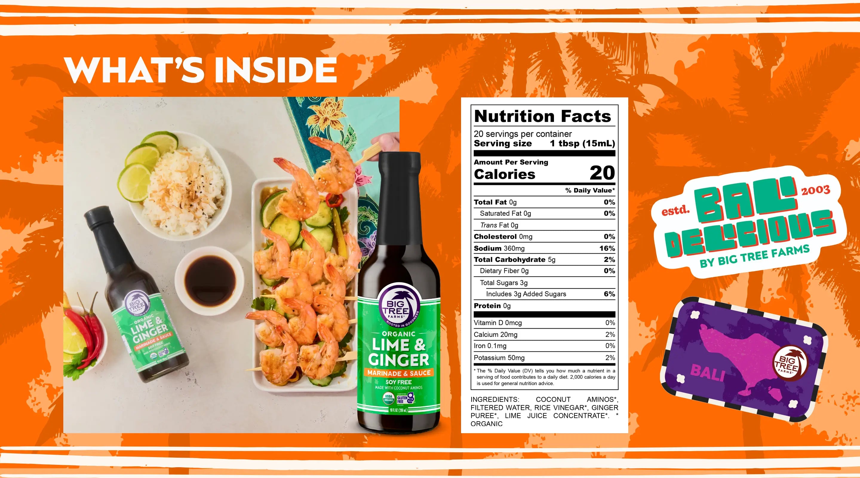 Big Tree Farms - Nutrition Facts - Sauces Lime Ginger - Desktop