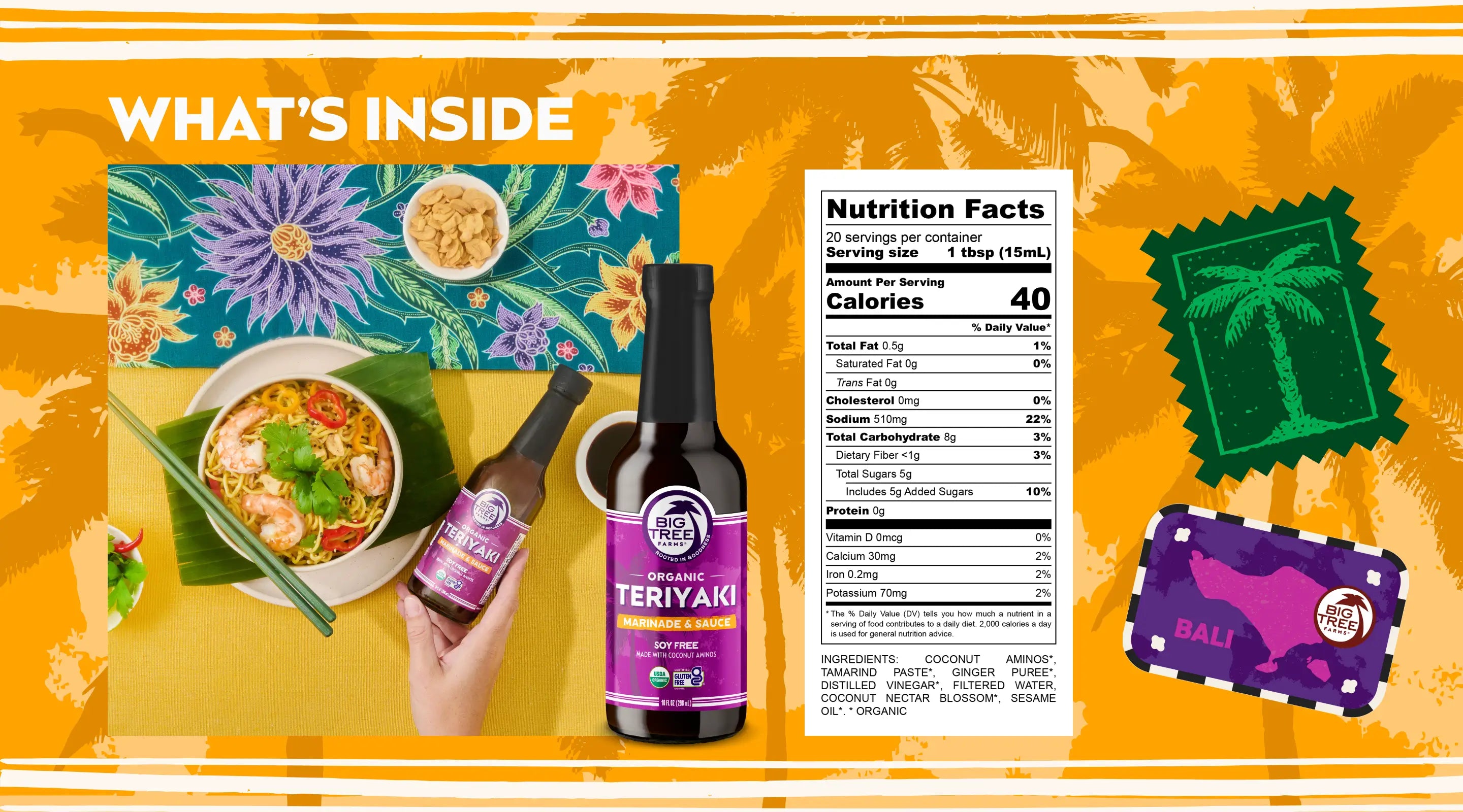 Big Tree Farms - Nutrition Facts - Sauces Teriyaki - Desktop