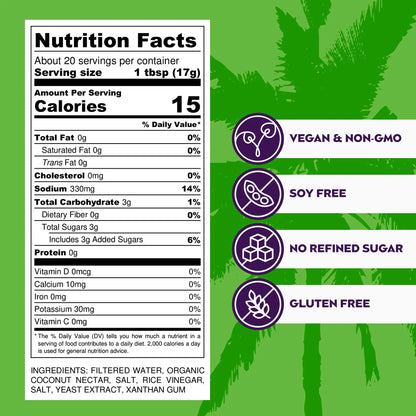 Big Tree Farms - PDP - Aminos Less Sodium - Nutrition Facts