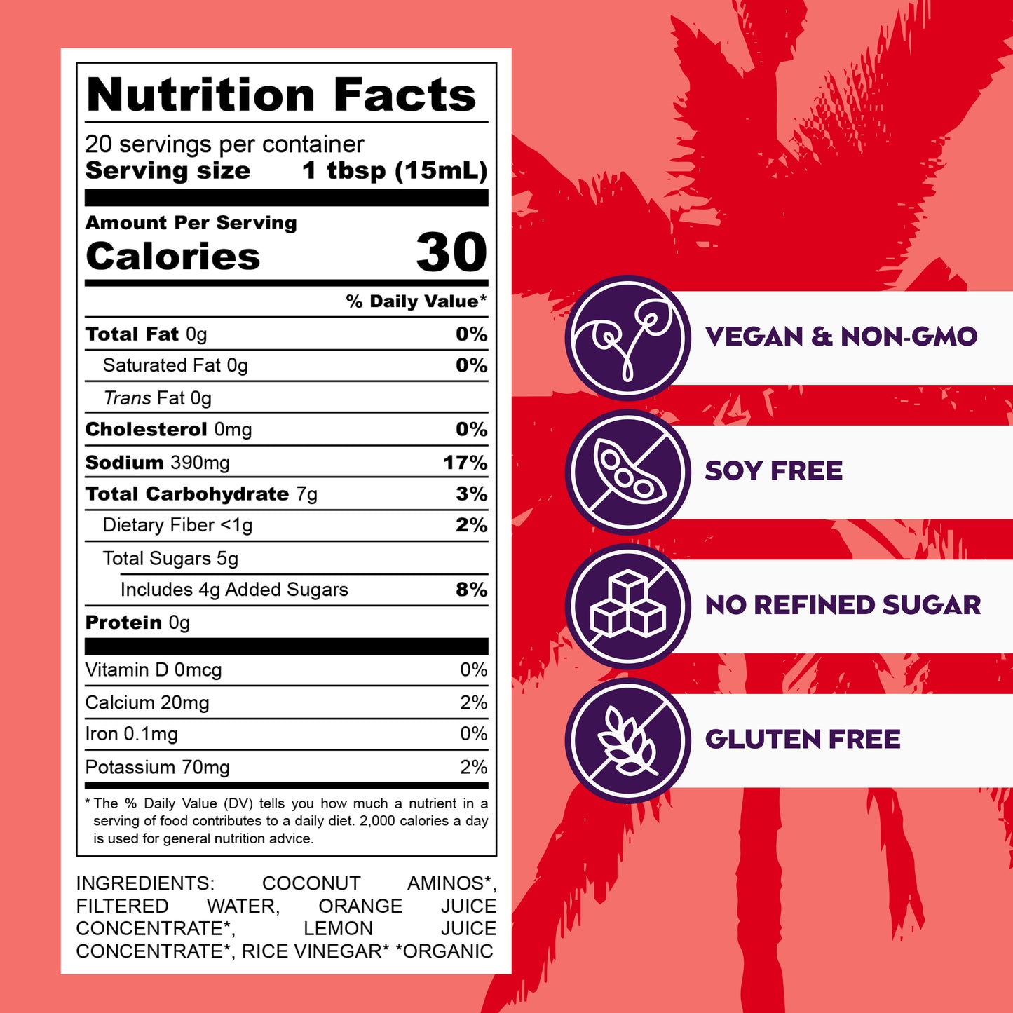 Big Tree Farms - PDP - Sauces Ponzu - Nutrition Facts