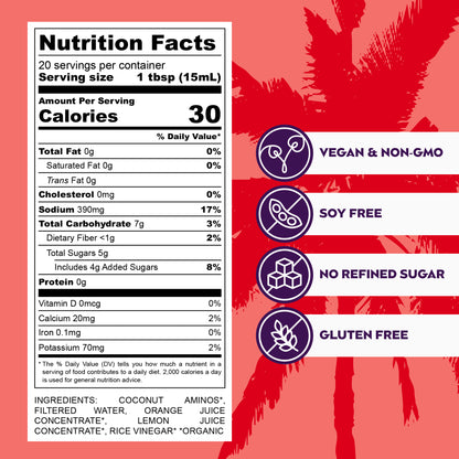 Big Tree Farms - PDP - Sauces Ponzu - Nutrition Facts