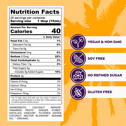 Big Tree Farms - PDP - Sauces - Teriyaki - Nutrition Facts