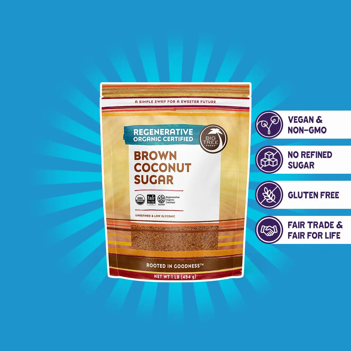 Regenerative Organic Brown Coconut Sugar